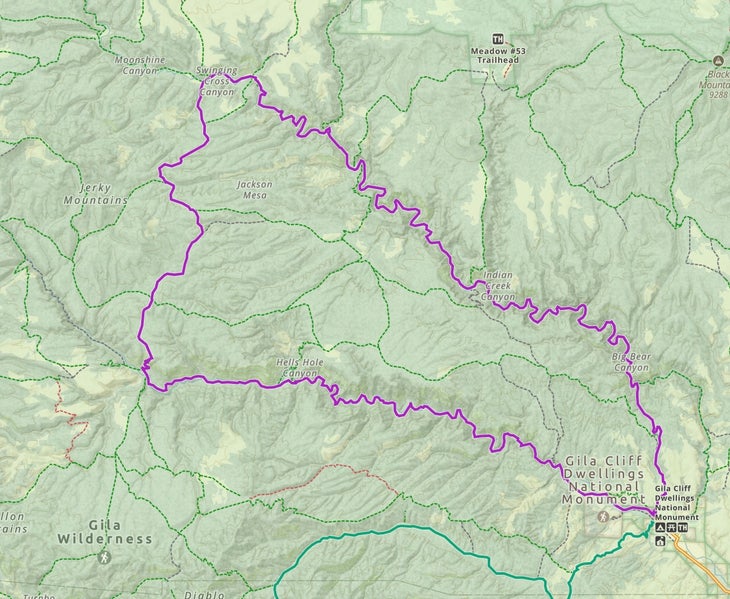 Gaia GPS gila wilderness